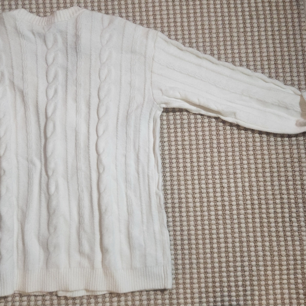 Talbots Ivory Cable Knit Cardigan - Picture 8 of 9